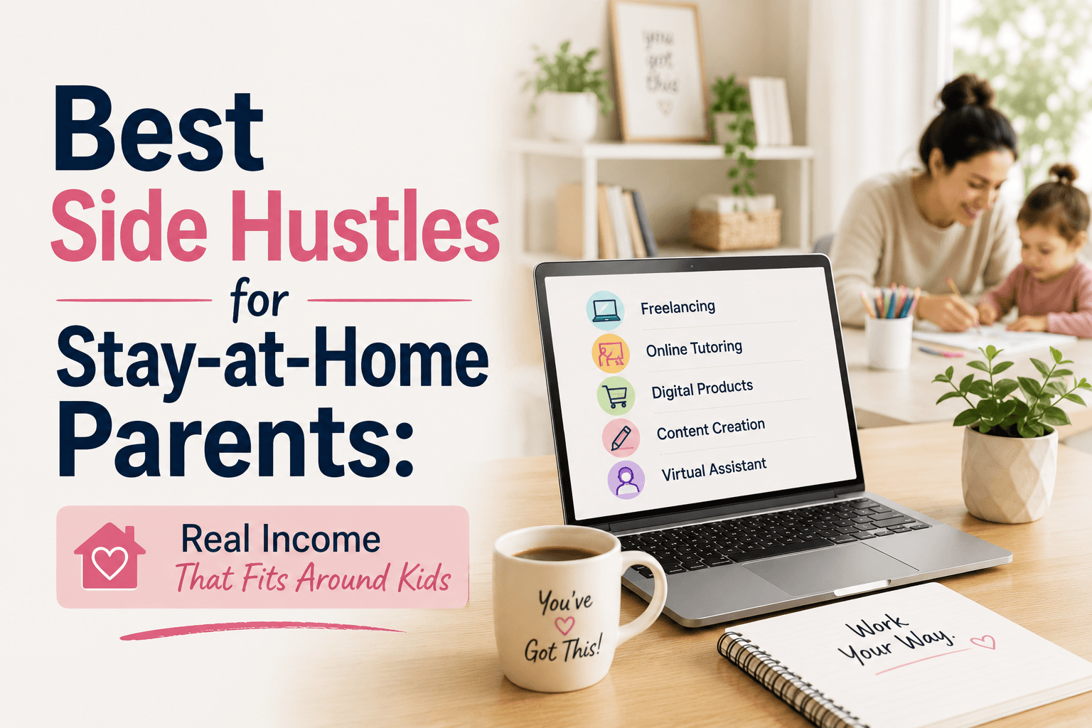 Best Side Hustles for Stay-at-Home Parents: Real Income That Fits Around Kids